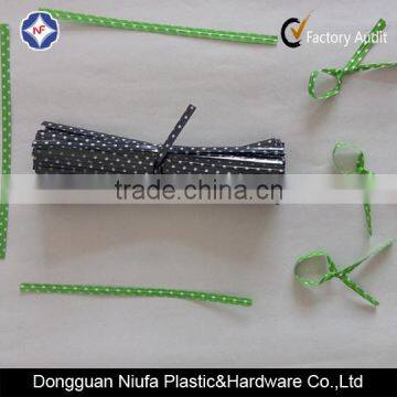 Wave Point Printed PET Twist Ties for Bread/candy Bags photo-6