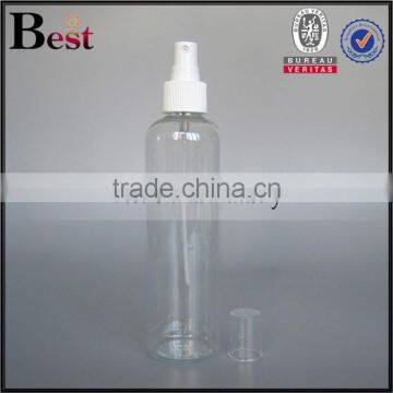 240ml China Cosmetic Water Toner Pet Spray Bottle Clear Round Shoulder Plastic Bottle Pet Factory Price Wholesale photo-2