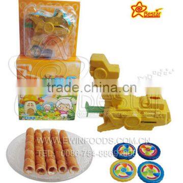 Yummy Egg Roll Cream Biscuit With Lovely Toy