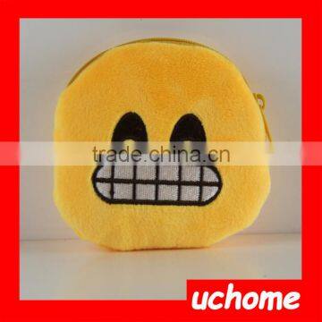 UCHOME Wholesale Portable Yellow Emoji Coin Purse With Whatsapp Emotion photo-3