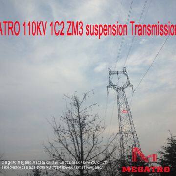 MEGATRO 110KV 1C2 ZM3 suspension Transmission tower