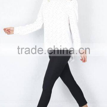 Printed Design Free Feel Women Tops Long Sleeve Saree Blouse Patterns photo-2