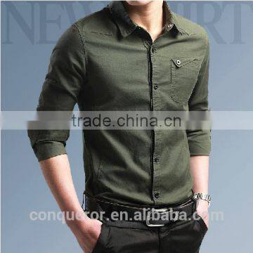 Men's White Linen Shirt HOT! MSRL0047 photo-2