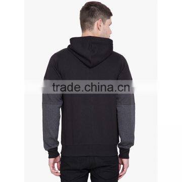Customized Cheaper Black Men Terry Hoodies Pullover Hoodies
