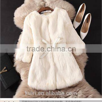 2016 Real Rabbit Fur Coat Women Winter Genuine Fur Coat Girls Slim Gilet Short Jacket Natural Rabbit Fur Coat photo-5