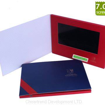 Touch Screen TFT LCD Video Brochure for Personalized Wedding / Event / Conference