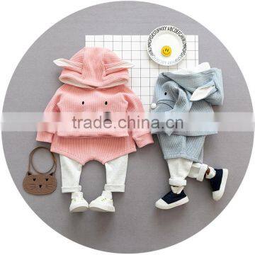 S17666A 2017 spring autumn kids clothing sets litter girls cartoon clothing set