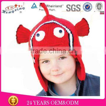 2013 Fashion Earflap Crochet Animal Winter Knitted Hat for Children