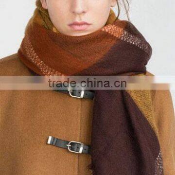 EY0848S Handmade Scarf Fashion Women Twill Scarf Printed Wool Scarf photo-3
