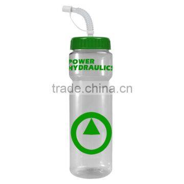 USA Made 28 oz Transparent Sports Bottle With Straw Lid - BPA/BPS-free, FDA Compliant and Comes With Your Logo photo-5