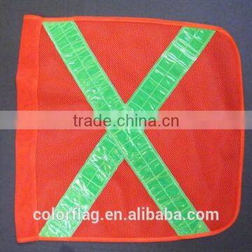 custom orange safety flag