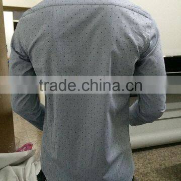 Latest Design Grey Dotted High Quality Shirts photo-2