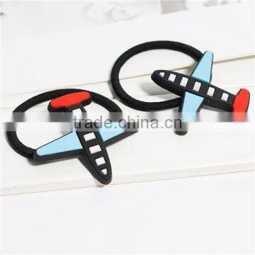 Silicone Hair Ties Airplane Multicolor Ponytail Holders Wholesale photo-3