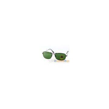 Ray-Ban RB3388-140mm Aviator Black Frame With Green Lens