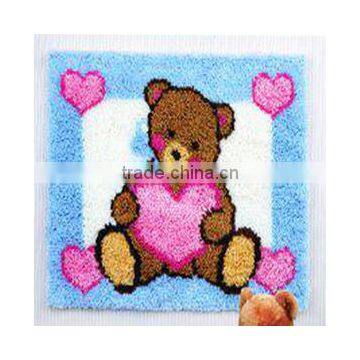 DIY Printed canvas-LATCH HOOK RUG KIT.BZ026,DIY popular cushion and mat-01