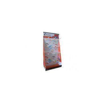 Portable  Cardboard Counter Displays Shelf ENCD023  Stands for headwear hanging in shops