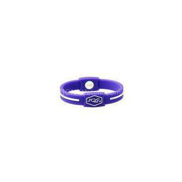 Silicone Rubber Energy Bracelet Wristbands for Relieving Stress / Promoting Sleep 20.5cm