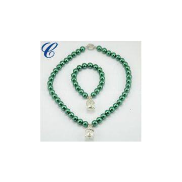 2015 fashion latest design pearl set jewelry