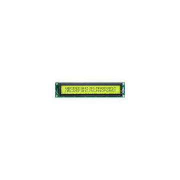 Basic 20 x 2 Character LCD Display with yellow - green 5.0V display and controller S6A0069