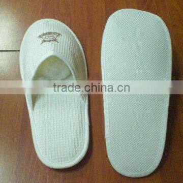 Star Hotel Embroidery Logo White Waffle Close Toe Eva Slipper photo-6