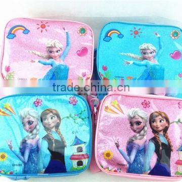 Wholesale Frozen school lunch bag Frozen Anna Elsa picnic lunch box for students