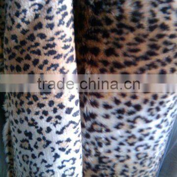 Leopard Jacquard high pile faux fur