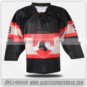 Racing Team Black Color International Ice Hockey Jerseys photo-3