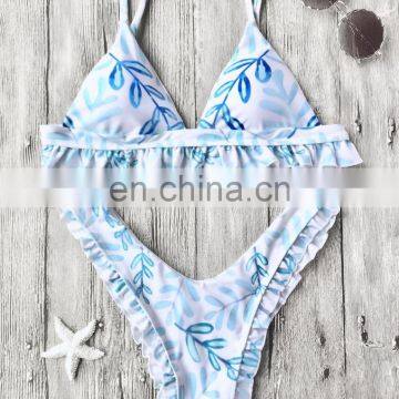 2017 Fashion Lotus Leaf Bikini Swimsuit Swimsuit photo-2