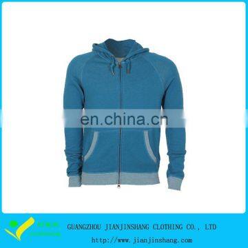 95% Cotton 5% Spandex Color Combination Zip-Up Hoodies For Junior