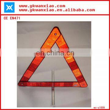 high visibility led flashing light warning triangle meeting EN471