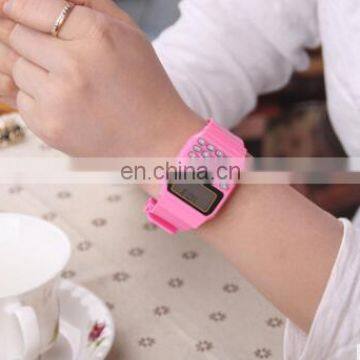 2017 Fashion Digital calculator with LED Watch Function Casual Silicone Sports For Kids Children Multifunction Calculating