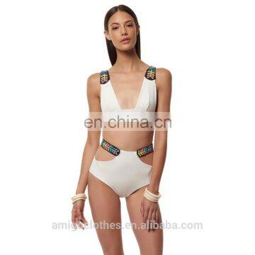 hot new comes ladies metal circle bikini ,beach wear bathing suit summer style