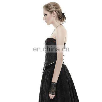 Gothic Adjustable Flower Printed Overbust Corset photo-2