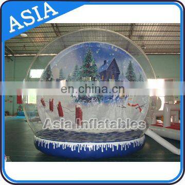 Christmas Promotion Giant Inflatable Human Snowglobe/Inflatable Custom Made Snow Globe/party Inflatable Snowglobe