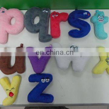 preschool educational toys plush alphabet toys