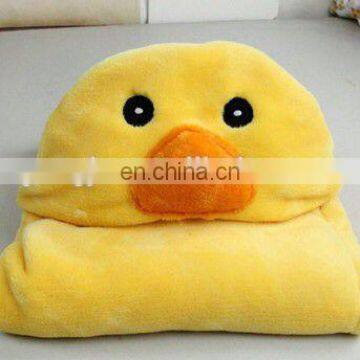 Hot Selling Cartoon Animal Yellow Duck Baby Bath Towel With Hood photo-2