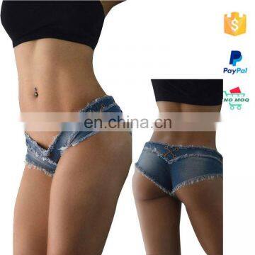 In Stock Lace Sexy Lady Short Jeans