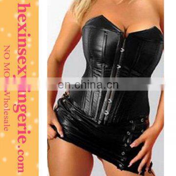 New arrival black real short plus size wide leather corset belts