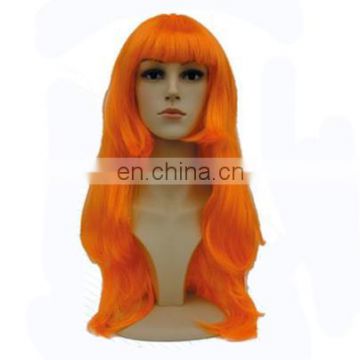 MCW-0370 Party Masquerade synthetic long women Hot straight orange wig