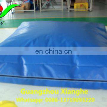 Commercial custom inflatable pvc anti floor mat with sponge 2x2x0.4m