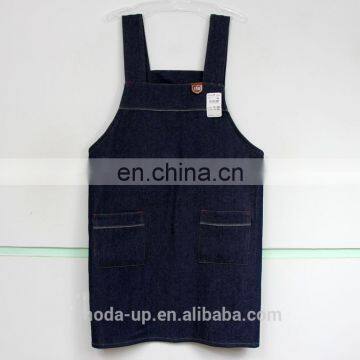 cotton denim kitchen apron with custom logo high quality from China