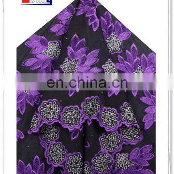 Specific Flower African Swiss Voile Lace Fabric