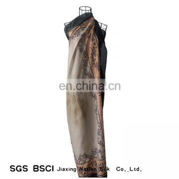 Women Beach Towels Green Cotton Printed Scarf photo-3