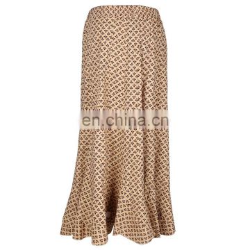 BANANA LONG SKIRT SLIM FIT STYLE COTTON SKIRT