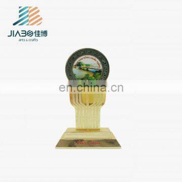 high quality custom replica painted gold plating award trophy