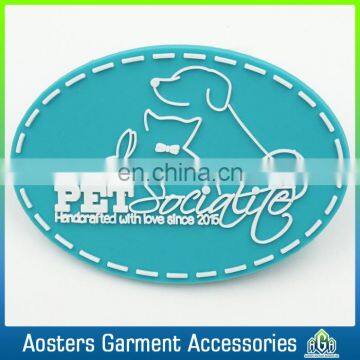Fashion custom 3d patch cartoon rubber label for shoe