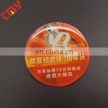 Factory directly sell custom metal round name badge with pin