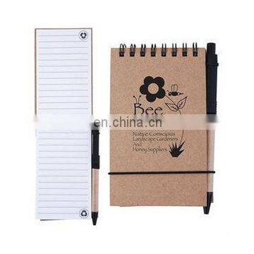 Eco Friendly Pocket Small Kraft Cover Notebook With Ball Pen photo-1