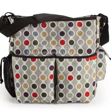 long shoulder diaper bag with 2 outside pockets from China