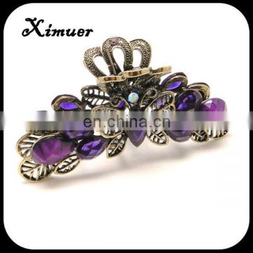 Hot selling resin stone women hair claw